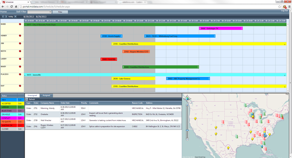 Service Pro Visual Scheduler