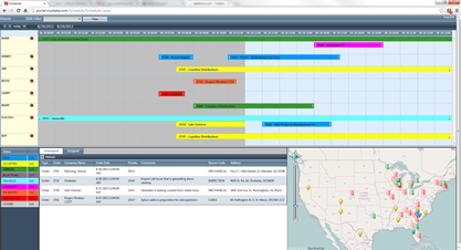 MSI field service scheduling screenshot for field technicians